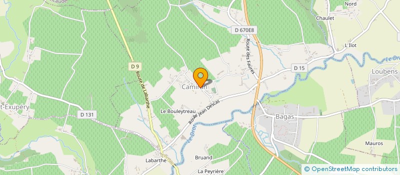 localisation de l'entreprise L'ENTRE-DEUX-IMAGINAIRES  CAMIRAN