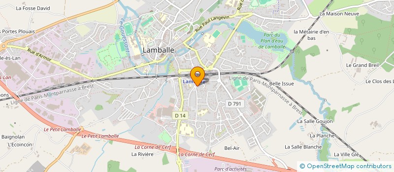 localisation de l'entreprise L'ENTRE GENS  LAMBALLE-ARMOR