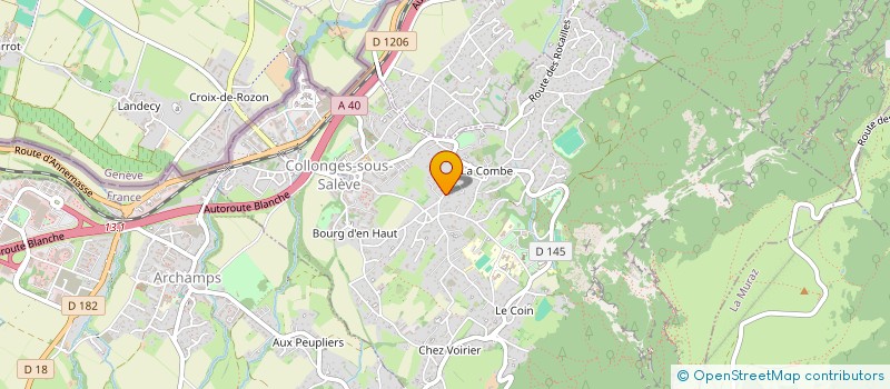 localisation de l'entreprise L'ENTRE-LACS  COLLONGES-SOUS-SALEVE