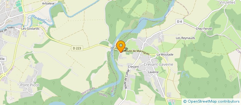 localisation de l'entreprise L'ENTRE-POTES  CREVANT-LAVEINE