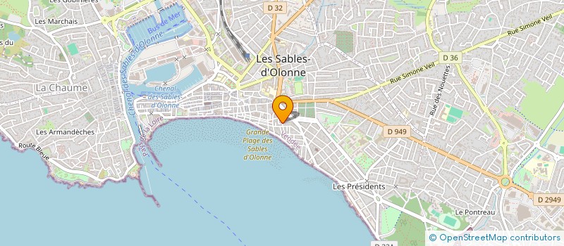 localisation de l'entreprise L'ENTRE POTES à SABLES-D'OLONNE (LES)