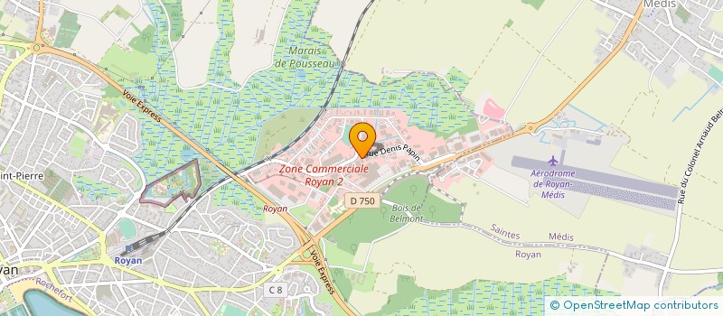 localisation de l'entreprise L'ENTRE POTS DES COULEURS à ROYAN