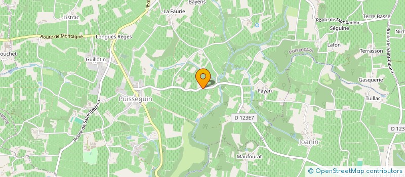 localisation de l'entreprise L'ENTRE RIVES  PUISSEGUIN