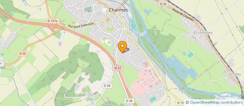 localisation de l'entreprise L ENTRE-RIVES CENTRE SOCIAL  CHARMES