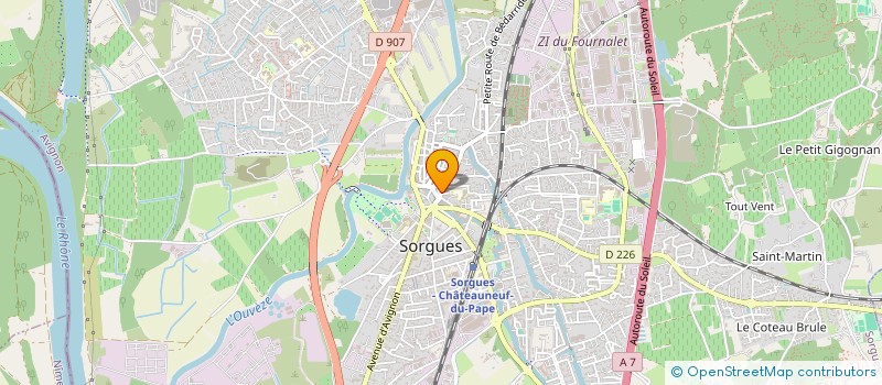 localisation de l'entreprise L'ENTRE TEMPS  SORGUES