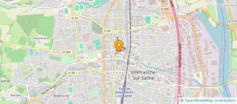 localisation de l'entreprise L'ENTRE-TEMPS  VILLEFRANCHE-SUR-SAONE