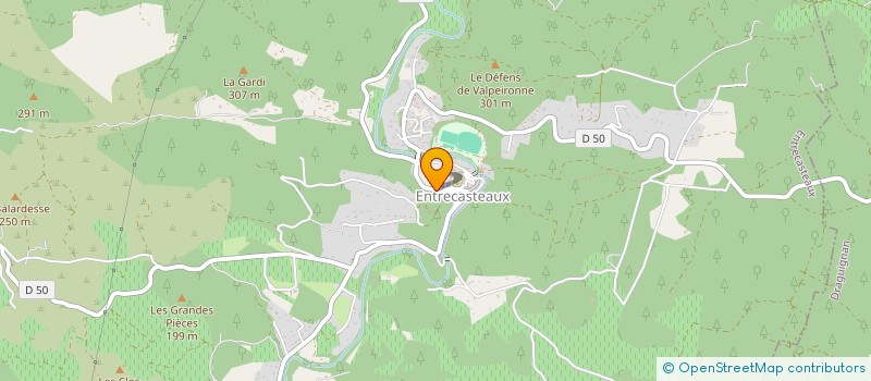 localisation de l'entreprise L ENTRECASTELAINE à ENTRECASTEAUX