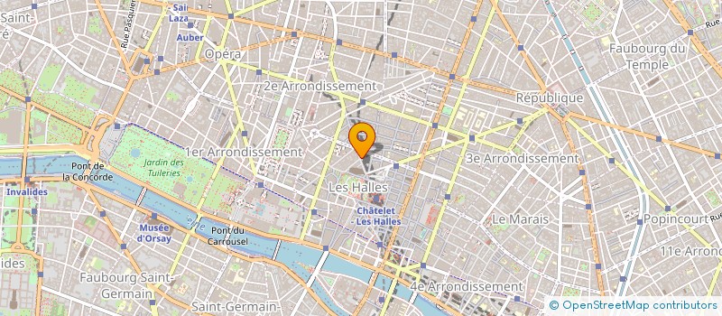 localisation de l'entreprise L'ENTRECOTE SAINT EUSTACHE à PARIS