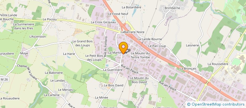 localisation de l'entreprise L'ENTREPOT 1 à COUERON
