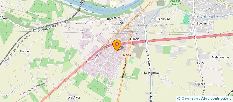 localisation de l'entreprise L'ENTREPOT  BOURG-DE-PEAGE