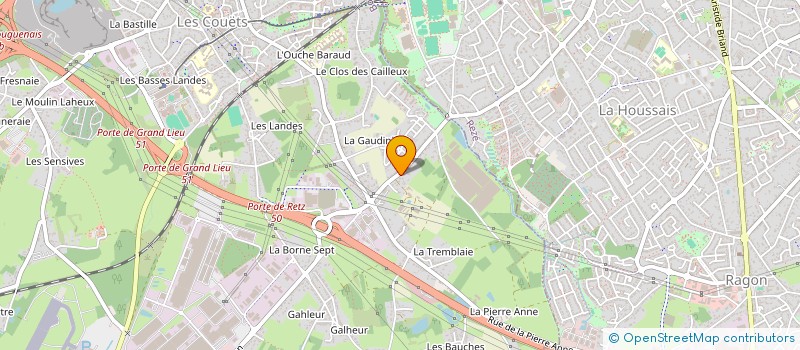 localisation de l'entreprise L'ENTREPOT 67  BOUGUENAIS