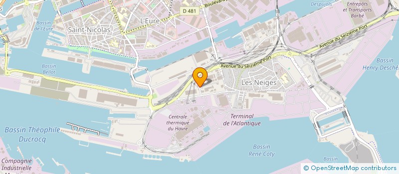 localisation de l'entreprise L'ENTREPOT à LE HAVRE
