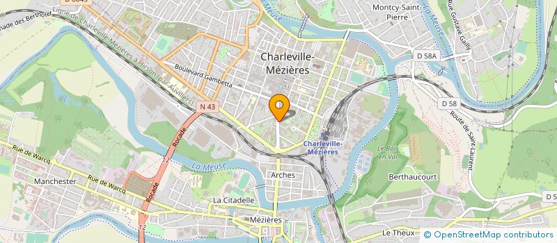 localisation de l'entreprise L'ENTREPOT à CHARLEVILLE-MEZIERES
