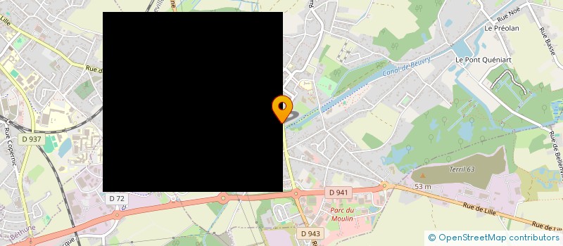 localisation de l'entreprise L'ENTREPOT  BEUVRY