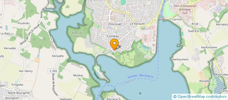 localisation de l'entreprise L'ENTREPOT à VANNES