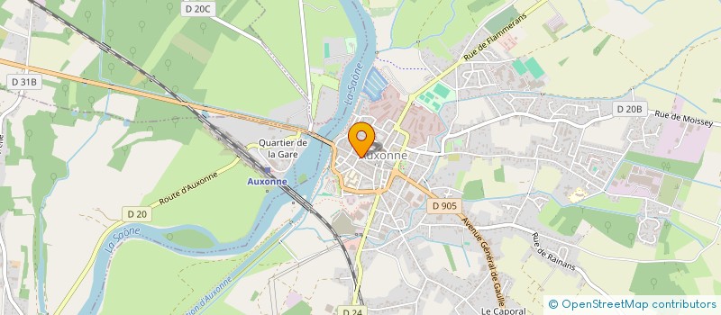 localisation de l'entreprise L'ENTREPOT à AUXONNE