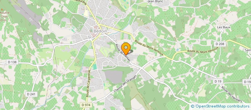 localisation de l'entreprise L' ENTREPOT DE PIERROT  BEDOIN