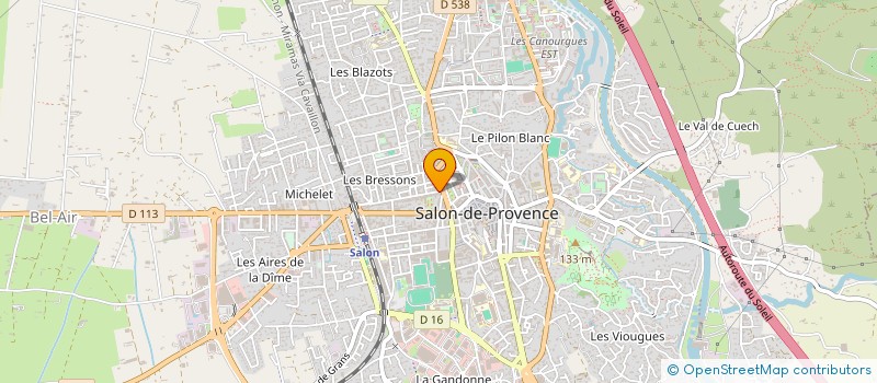 localisation de l'entreprise L'ENTREPOT DES VIEUX VINS à SALON-DE-PROVENCE