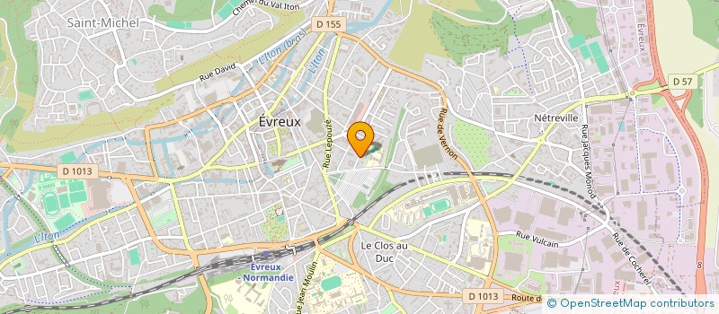 localisation de l'entreprise L'ENTREPOT DU PARTICULIER à EVREUX