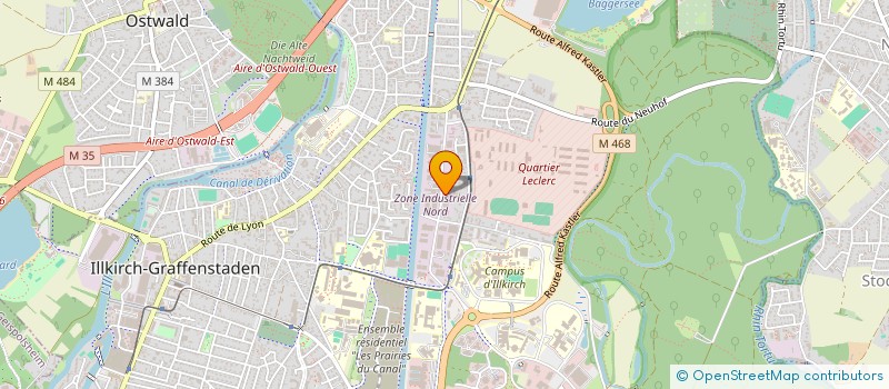 localisation de l'entreprise L'ENTREPOT DU SOL  ILLKIRCH-GRAFFENSTADEN