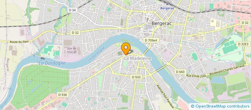 localisation de l'entreprise L'ENTREPOTE à BERGERAC