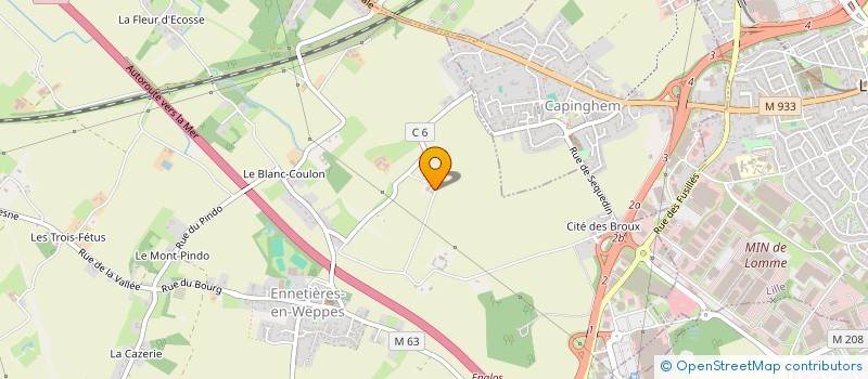 localisation de l'entreprise L'ENTREPOTES  ENNETIERES-EN-WEPPES