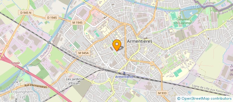 localisation de l'entreprise L'ENTREPOTES à ARMENTIERES