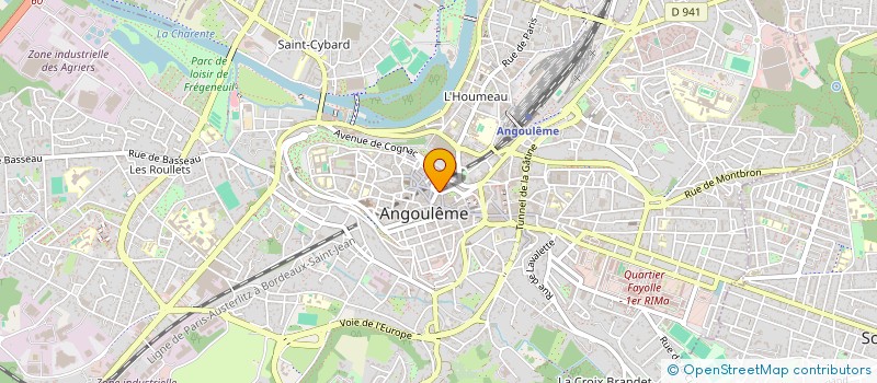 localisation de l'entreprise L'ENTREPOTES à ANGOULEME