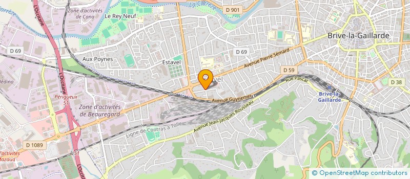 localisation de l'entreprise L ENTREPOTS à BRIVE-LA-GAILLARDE