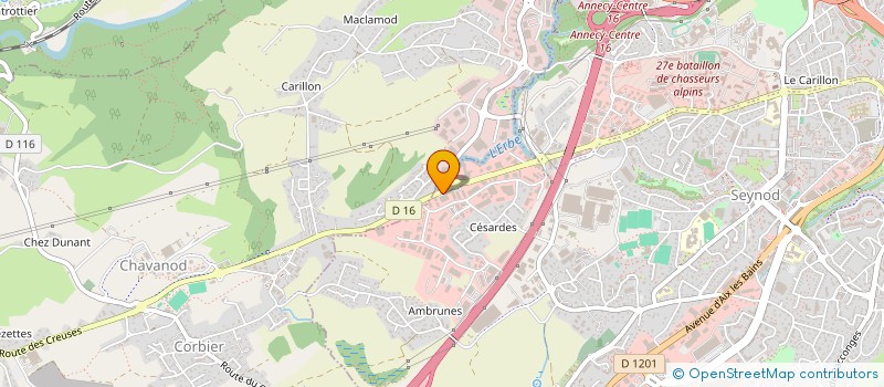 localisation de l'entreprise L'ENTREPRISE ARTISANALE SAS à ANNECY