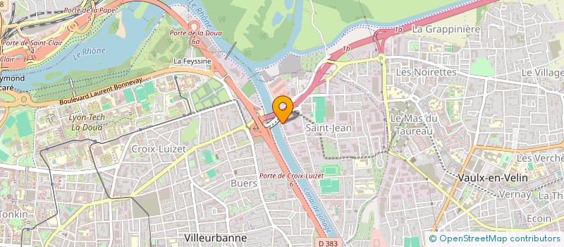 localisation de l'entreprise L'ENTREPRISE ECOLE SOLIDAIRE  VILLEURBANNE