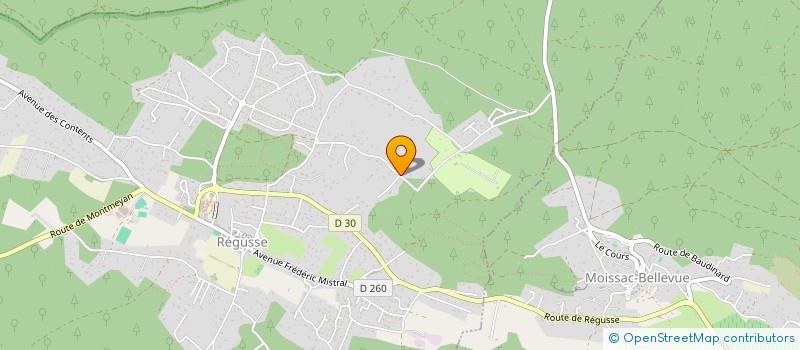localisation de l'entreprise L ENTREREVE à REGUSSE