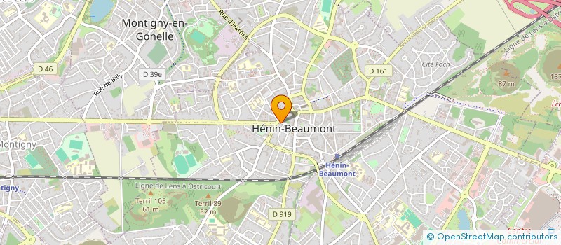 localisation de l'entreprise L'ENTRETIEN DE LA MAISON ET DU JARDIN à HENIN-BEAUMONT