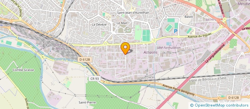 localisation de l'entreprise L'ENTRETIEN DE VOTRE ENVIRONNEMENT à BEZIERS