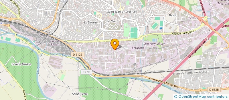 localisation de l'entreprise L'ENTRETIEN DE VOTRE ENVIRONNEMENT à BEZIERS