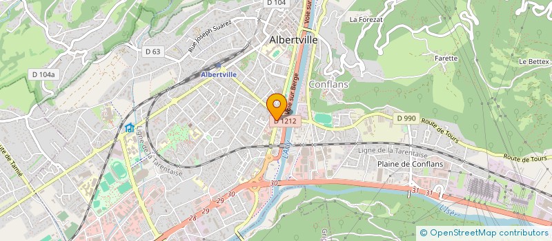 localisation de l'entreprise L ENTRETIEN IMMOBILIER à ALBERTVILLE