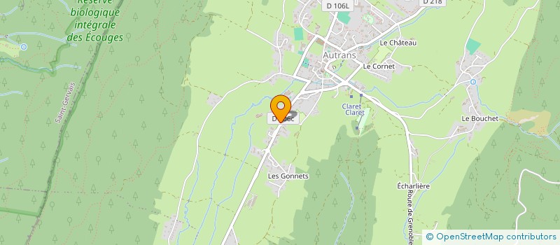 localisation de l'entreprise L ENTROPIE à AUTRANS-MEAUDRE EN VERCORS