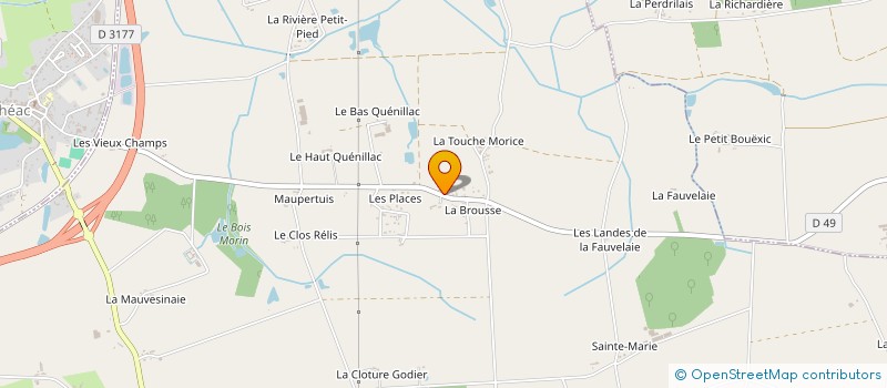 localisation de l'entreprise L'ENVERS DECO  GUIPRY-MESSAC