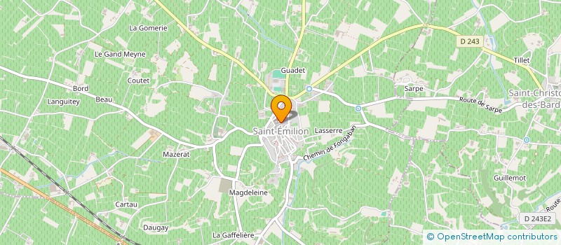 localisation de l'entreprise L'ENVERS DU DECOR à SAINT-EMILION