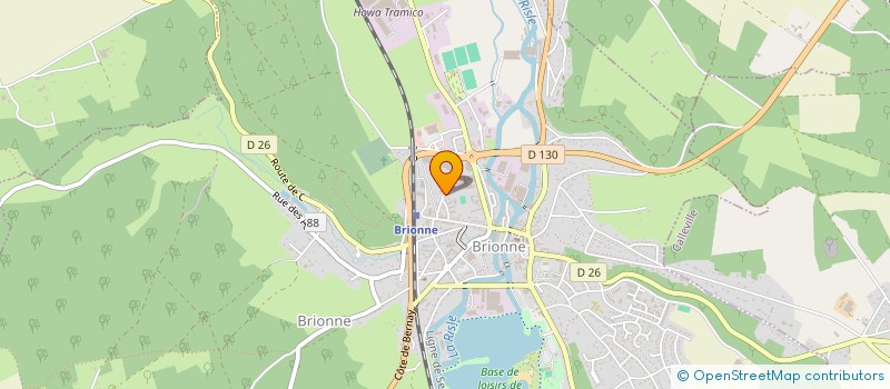 localisation de l'entreprise L'ENVERS DU DECOR  BRIONNE