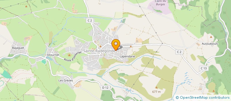 localisation de l'entreprise L'ENVERS DU DECOR  SAINTE-RADEGONDE