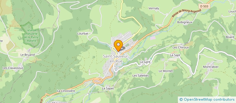 localisation de l'entreprise L'ENVERS DU GRENIER  SAINT-SAUVEUR-EN-RUE