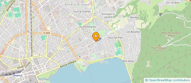 localisation de l'entreprise L'ENVERS DU VIN à ANNECY