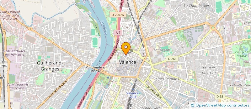 localisation de l'entreprise L'ENVIE à VALENCE