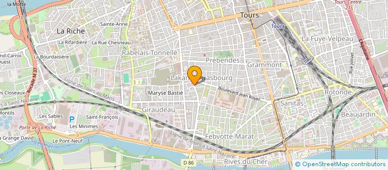 localisation de l'entreprise L'ENVIE D'AVANCER  TOURS