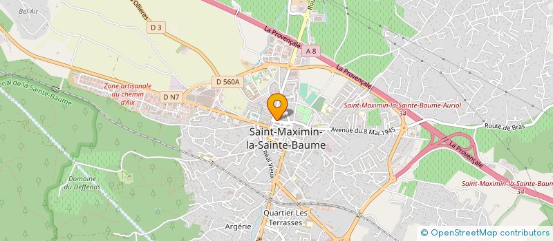 localisation de l'entreprise L ENVIE GOURMANDE à ST MAXIMIN LA STE BAUME