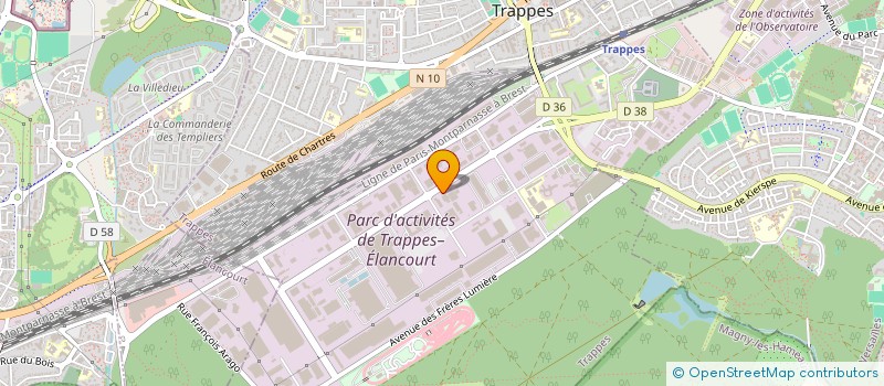 localisation de l'entreprise L'ENVIE TRAPPES  TRAPPES