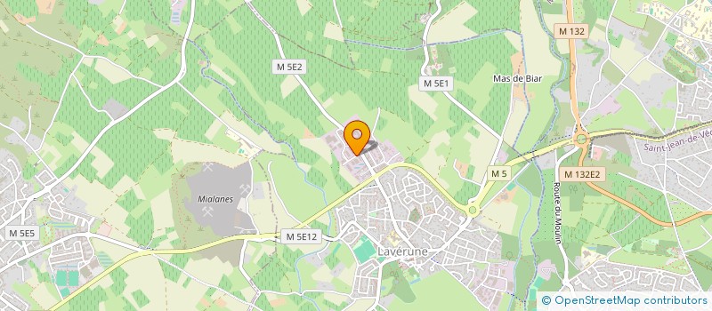 localisation de l'entreprise L'ENVOL 2.0  LAVERUNE