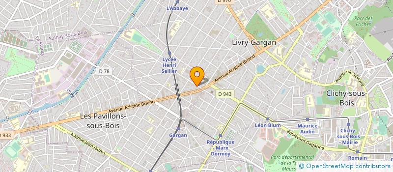localisation de l'entreprise L'ENVOL à LIVRY-GARGAN