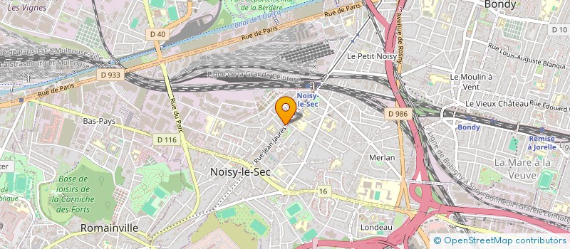 localisation de l'entreprise L ENVOL à NOISY-LE-SEC